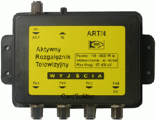ART-4 Aktywny rozgałęziacz sygnału  TV