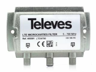 Filtr LTE Televes VHR, ref. 403301, 5-790 MHz