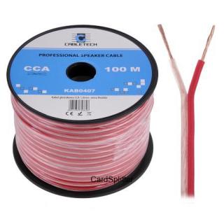 Kabel głośnikowy CCA 1.0mm Cabletech extra flexible