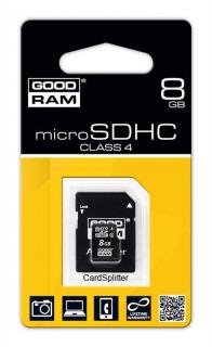 Karta pamięci microSDHC 8GB CLASS4 GOODRAM
