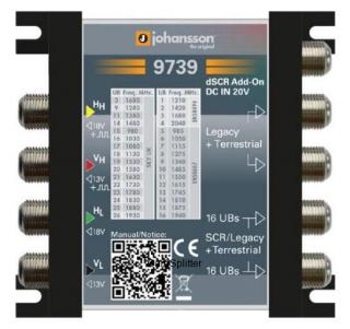 MULTISWITCH UNICABLE II JOHANSSON 9739 - 4/2 DCSS /DSCR