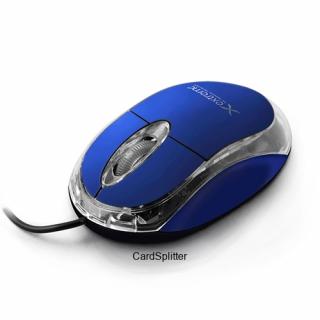 Mysz optyczna USB CAMILLE niebieska 08369