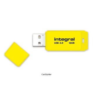 Pendrive Integral Neon USB 3.0 16GB 110 MB/s YELLOW