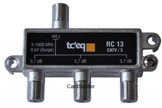 Rozgałęźnik kablowy CATV tc'eq RC13