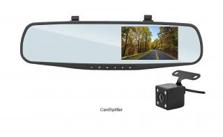 Wideorejestrator samochodowy lusterko LTC DVR203 4,3" FullHD + kamera cofania