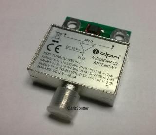 Wzmacniacz antenowy 24dB WE24A1, DPM-Solid