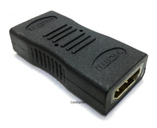 Złącze HDMI-HDMI gniazdo-gniazdo adapter typu beczka gold ZLA0667