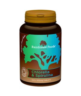 Chlorella  Spirulina BIO (300 tab x 500mg) - Rainforest Foods