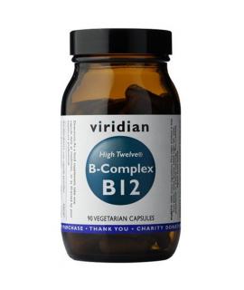 Witamina B12 - High Twelve B-Complex B12 (90 kaps) - Viridian