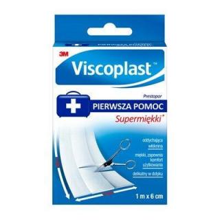 3M Prestopor supermiękki - plaster z opatrunkiem na włókninie 1mx6cm