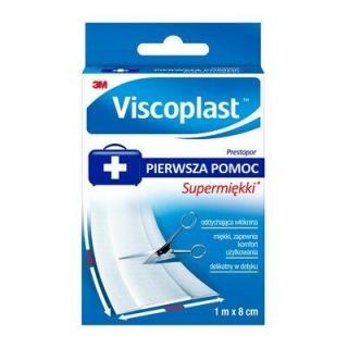 3M Prestopor supermiękki - plaster z opatrunkiem na włókninie 1mx8cm