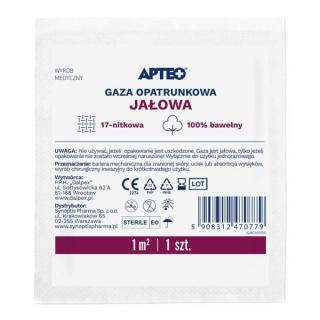 APTEO Gaza opatrunkowa 17 nitkowa - jałowa 1m2