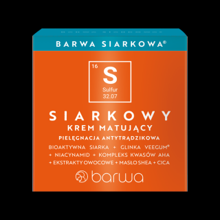 BARWA SIARKOWA - Siarkowy krem matujący 50 ml