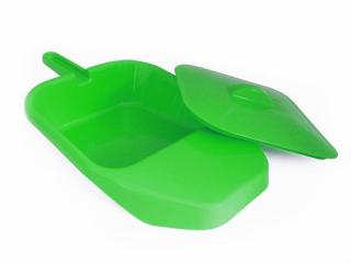 Basen sanitarny plastikowy - płaski - zielony