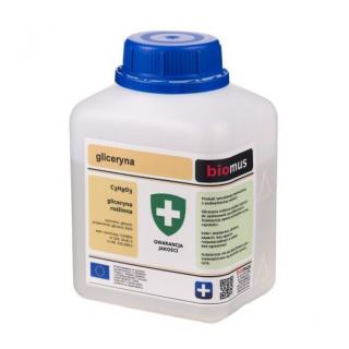 BIOMUS - Gliceryna roślinna, glicerol, propanotriol 0,5kg