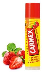Carmex Strawberry balsam/pomadka do ust w sztyfcie - truskawkowy - 4,25g