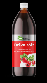EkaMedica Sok z Dzikej róży bez konserwantów - 1000ml