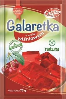 Galaretka o smaku wiśniowym - bezglutenowa