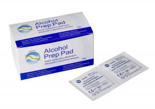 Gaziki dezynfekcyjne nasączone alkoholem Alcohol Prep Pad 65x30mm - 100szt.