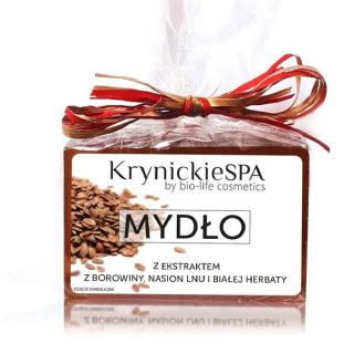 Krynickie SPA - Mydło borowinowe z ekstraktem z białej herbaty i lnu 100g