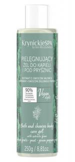 Krynickie SPA - Pielęgnujący żel do kąpieli i pod prysznic czarna sosna - 250g