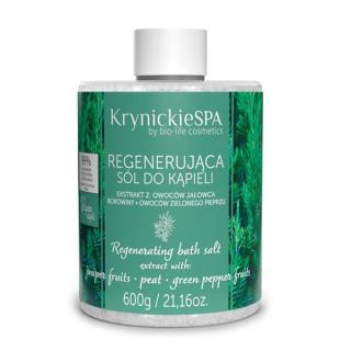 Krynickie SPA - Regenerująca sól do kąpieli o zapachu czarnej sosny 600g