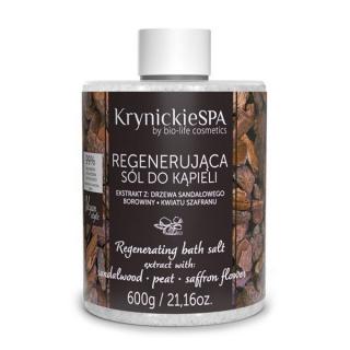 Krynickie SPA - Regenerująca sól do kąpieli o zapachu drzewa sandałowego 600g