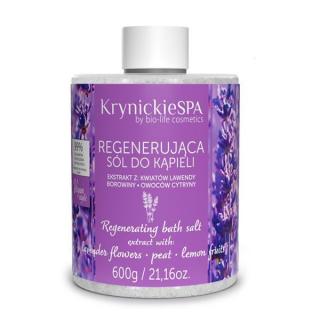 Krynickie SPA - Regenerująca sól do kąpieli o zapachu lawendy 600g