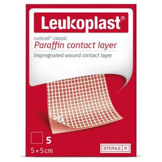 Leukoplast Cuticell Paraffine opatrunek kontaktowy impregnowany parafiną 5x5cm - 5szt.