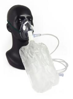 Maska tlenowa do wysokich stężeń z drenem i rezerwuarem tlenu dla dzieci