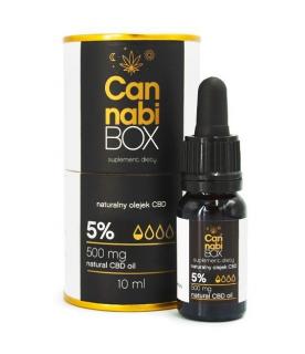 Naturalny olejek konopny CBD CannabiBOX 5% 10ml