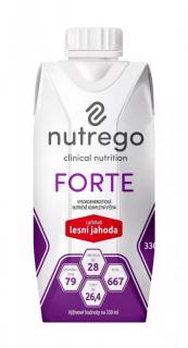 Nutrego FORTE - poziomka - dieta wysokobiałkowa 330ml