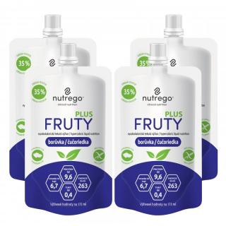 Nutrego FRUTY PLUS - jagoda - dieta hiperkaloryczna 4x175ml