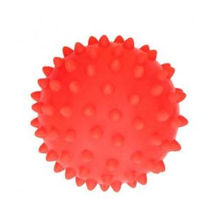 Piłka sensoryczna jeżyk z kolcami do ćwiczeń i masażu 7cm - czerwona