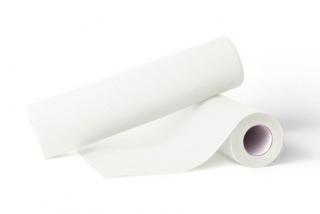 Podkład medyczny nieprzemakalny podfoliowany Mustaf Medprox - biały - 50cm
