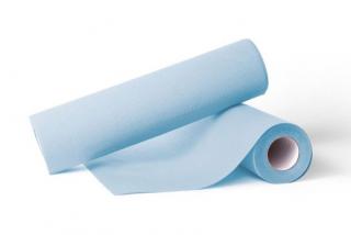 Podkład medyczny nieprzemakalny podfoliowany Mustaf Medprox - niebieski - 50cm
