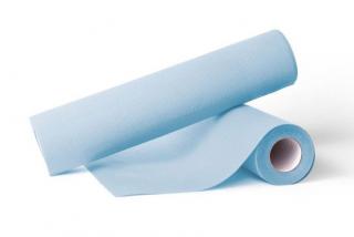 Podkład medyczny nieprzemakalny podfoliowany Mustaf Medprox - niebieski - 60cm