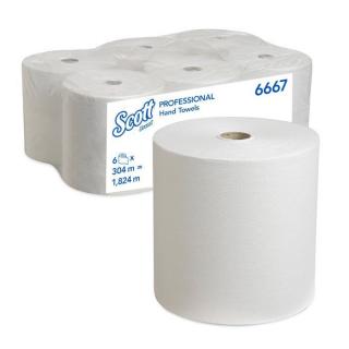 Ręcznik biały Kimberly-Clark Scott 6667 304m/b