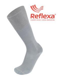 Reflexa® Diabetic - podkolanówki bezuciskowe, na poprawę krążenia - jasnoszare - 35-38