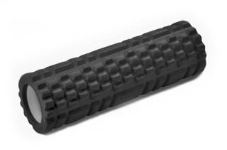 Roller wałek do masażu, rehabilitacji, jogi - 30x9,5cm (mały) - czarny