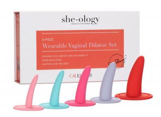 She-Ology™ Wearable Vaginal Dilator Set - zestaw treningowy dildo, rozszerzacze pochwy - 5szt.