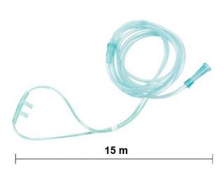 Standardowy cewnik do podawania tlenu przez nos - wąsy - kaniula donosowa 15m