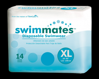 Swimmates Pieluchy basenowe dla dorosłych i niepełnosprawnych XL (122-168cm) - 14szt.