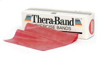Taśma do ćwiczeń Thera - Band ŚREDNIA (czerwona) 5,5m (50030)