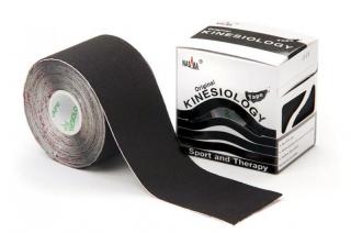 Taśma do tapingu Nasara Kinesiology Tape 5cm x 5m - czarna