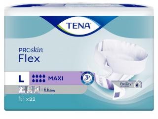 TENA Flex MAXI L - oddychające pieluchomajtki z pasem mocującym - 22szt