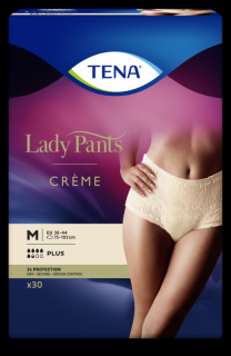 TENA Lady Pants Plus M CREME/beżowe - bielizna chłonna dla kobiet 30szt.