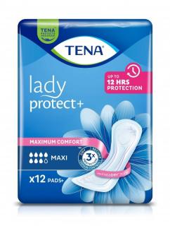 TENA Lady Protect+ Maxi - wkładki / podpaski anatomiczne 12szt.