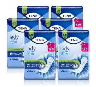 TENA Lady slim Extra Plus, specjalistyczne podpaski, 6x16 szt.