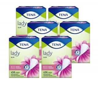 TENA Lady Slim Mini Magic - najmniejsze specjalistyczne wkładki 6x34szt.